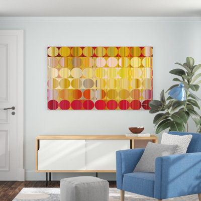 «Circles and Squares LVII», reproduction d'impression sur toile tendue