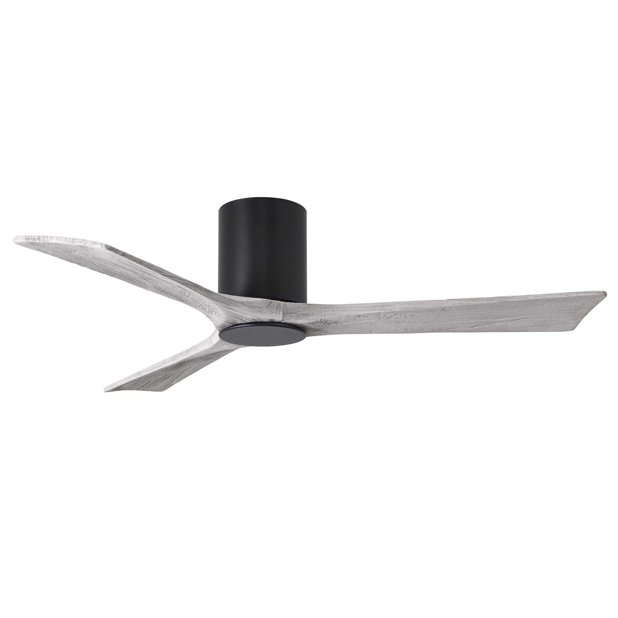 Olivier 3 Blade Ceiling Fan with LED Light Kit, Barn Wood Tone, Matte Black, 52"