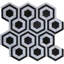 Cosmos Crema And Thassos Hexagon Marble Tile-124468413