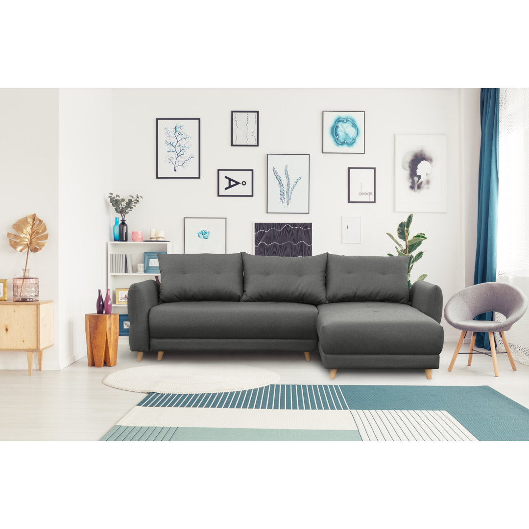 Ecksofa Talbert mit Bettfunktion