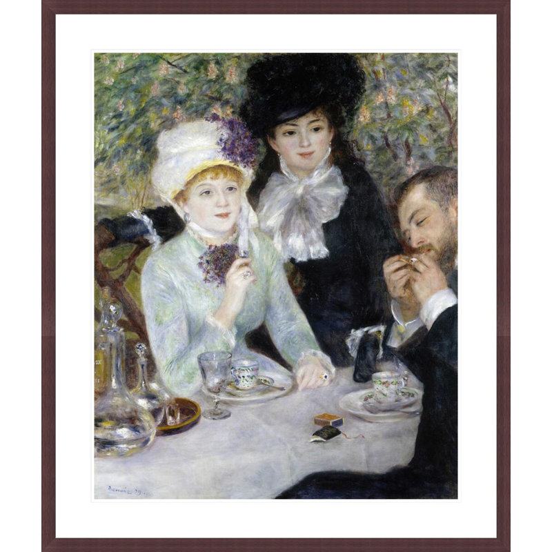 «After the lunch» par Pierre-Auguste Renoir, impression giclée encadrée, H 39,39 po x l 33,5 po