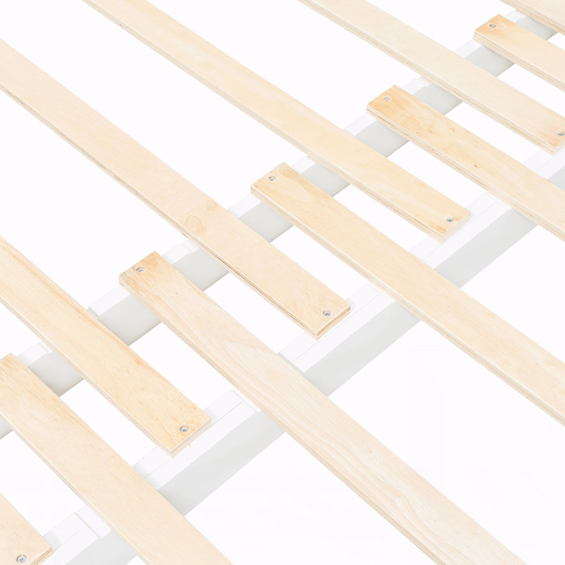 Lit de jour en bois avec couchette, White