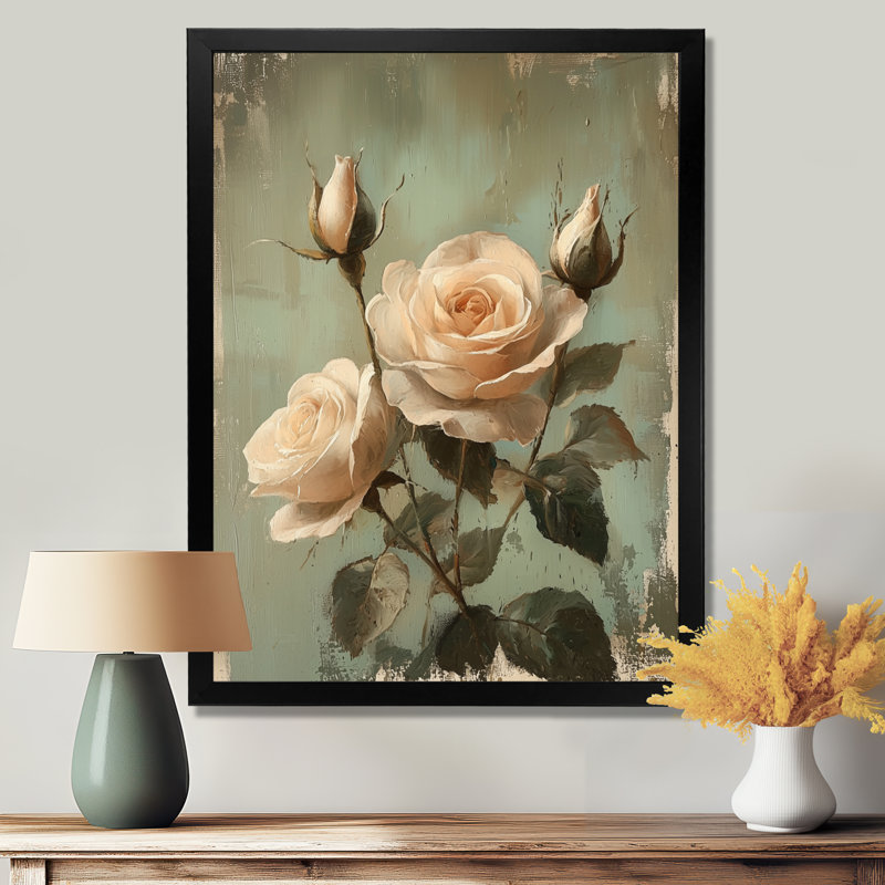 Sheila - reproduction d'art sur toile florale, H 20 po x l 12 po, Reproduction encadrée d'une seule photo