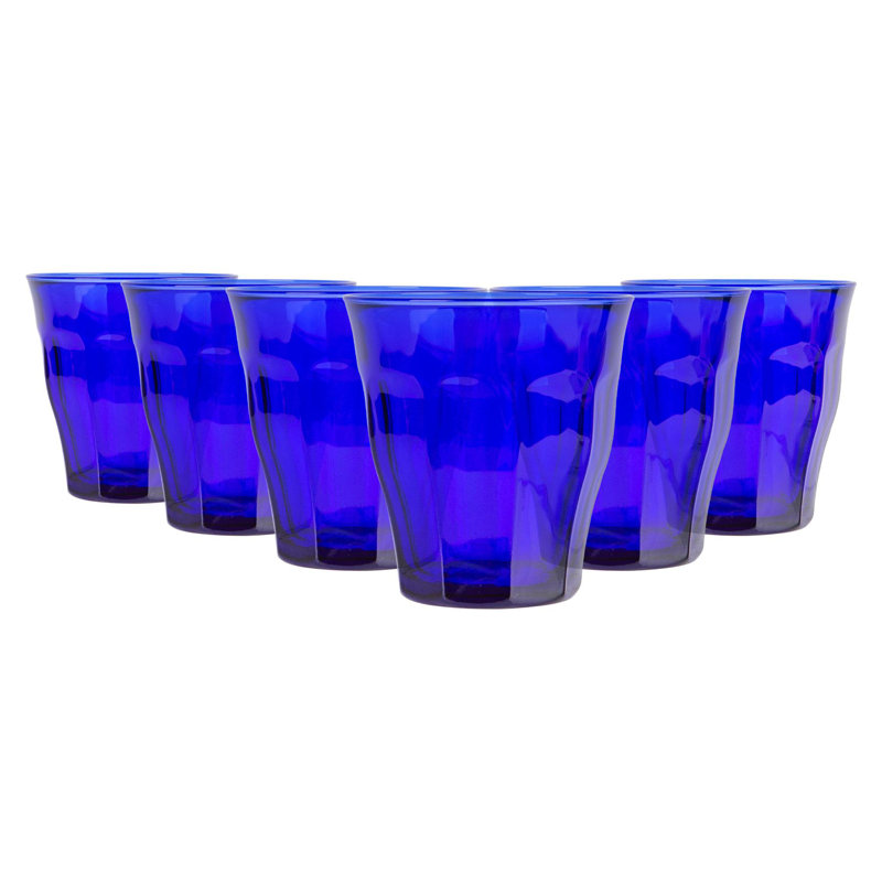 250ml Drinking Glass Set, Sapphire