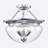 Glass Semi Flush Mount