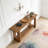 2-Tier Farmhouse Console Table Entryway Sofa Table