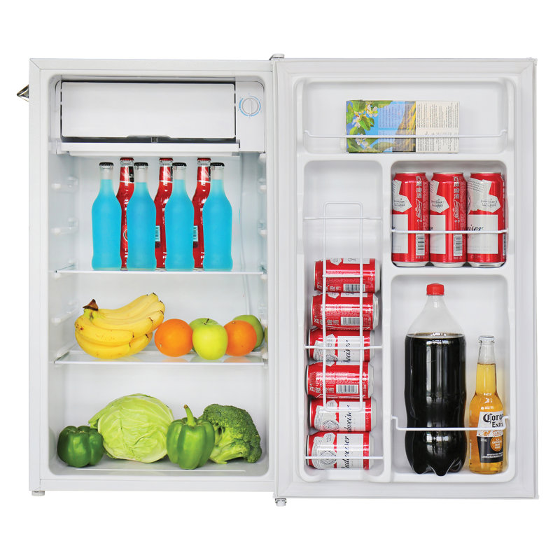 Frigidaire® 3.2-cu. ft. 65-Watt Retro Bar Fridge with Side Bottle Opener, White, White