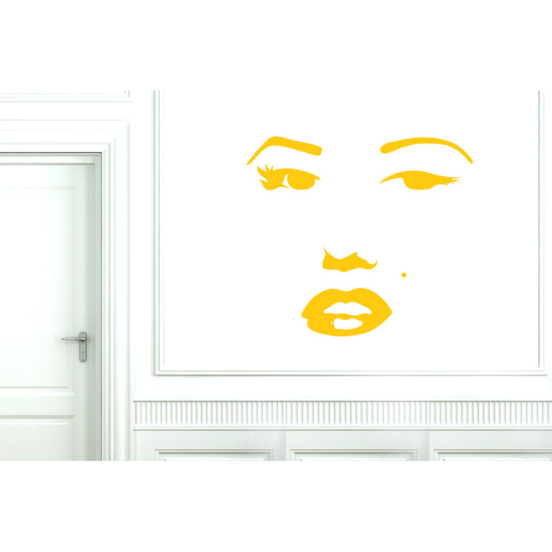 Entertainment Wall Decal, Dark Yellow, Large