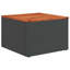  Ensemble de canapé de patio 9 pièces avec coussins en rotin de polyester noir