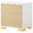 Jeremiah White 2-Drawer Nightstand | Engineered Wood Art Deco Style | Gift Idea