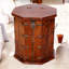 Solid Wood Abstract Accent Chest