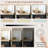 Vanity Table Set With Large LED Lights And Mirror, 3 Color Modes, Black Vanity Desk With 7 Drawers