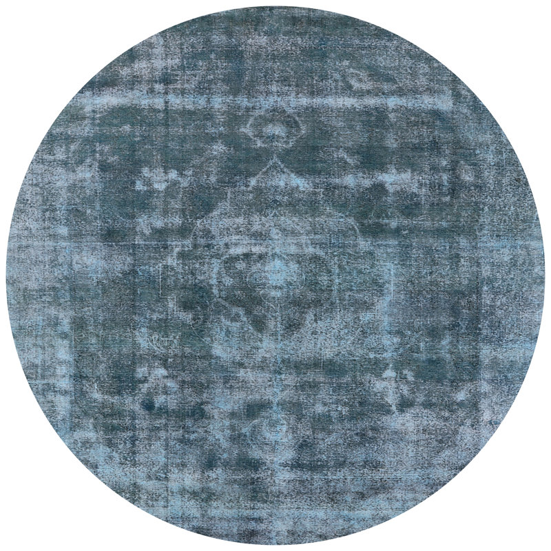 Tapis oriental gris, Rond 6 pi