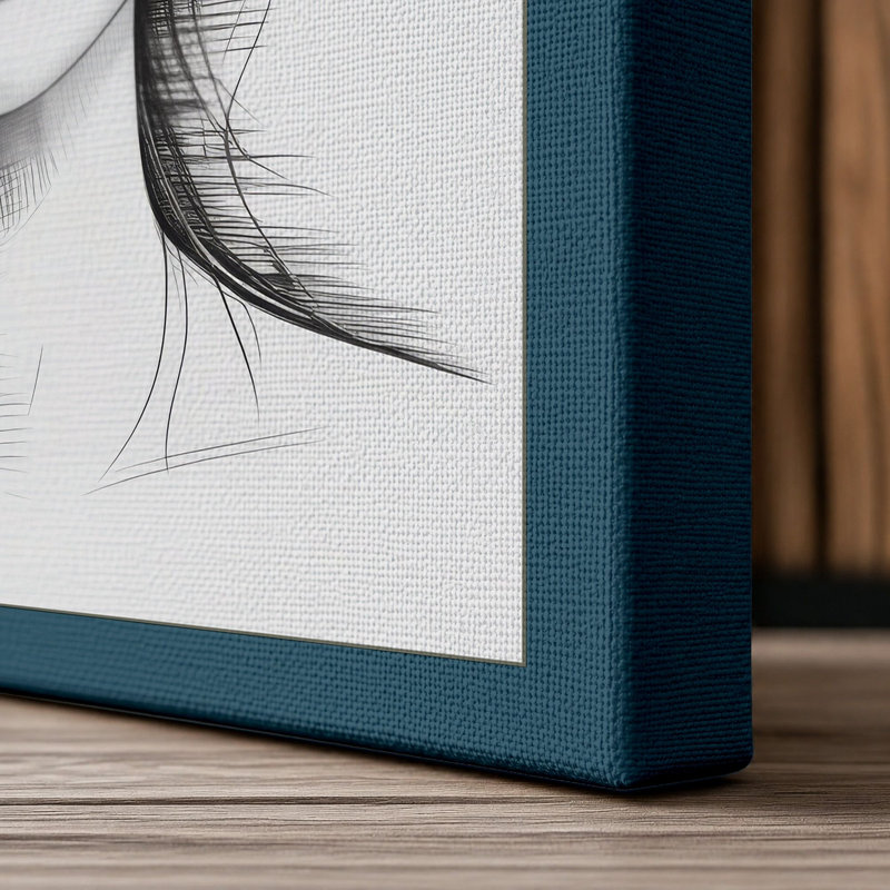 Print, 24x16 - 61.0 x 40.6 cm, Teal Border