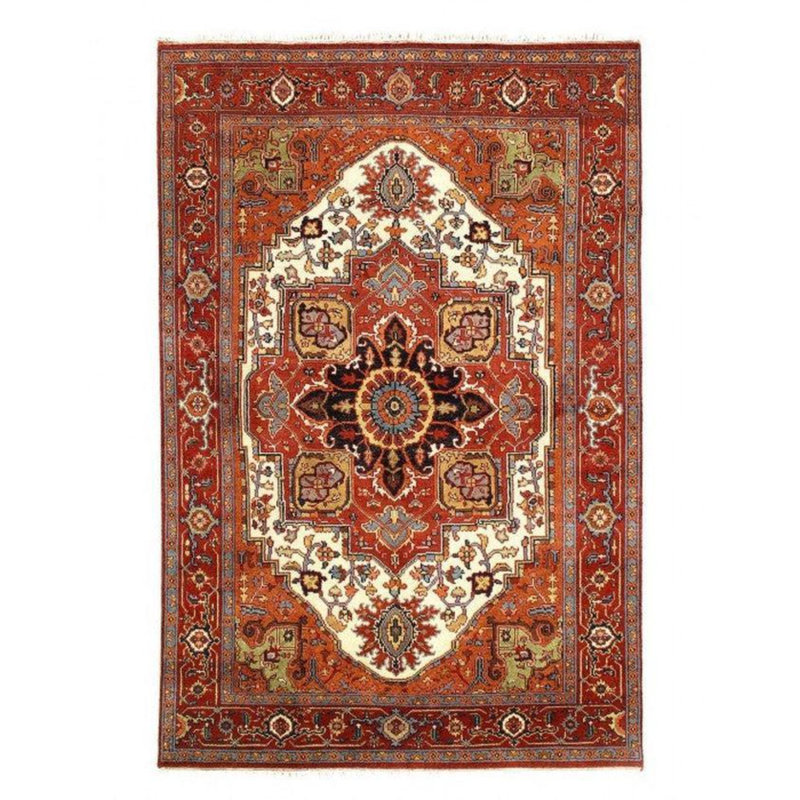 Hand Woven Cotton and Wool Oriental Area Rug