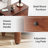 11.81" Solid Wood Narrow End Table