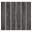 Planches de vinyle auto-adhésives gris foncé à grain de bois 6 po x 36 po