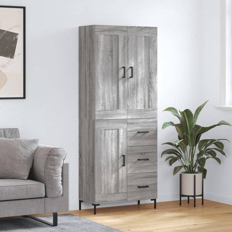 69.5cm Sideboard, Grey Sonoma