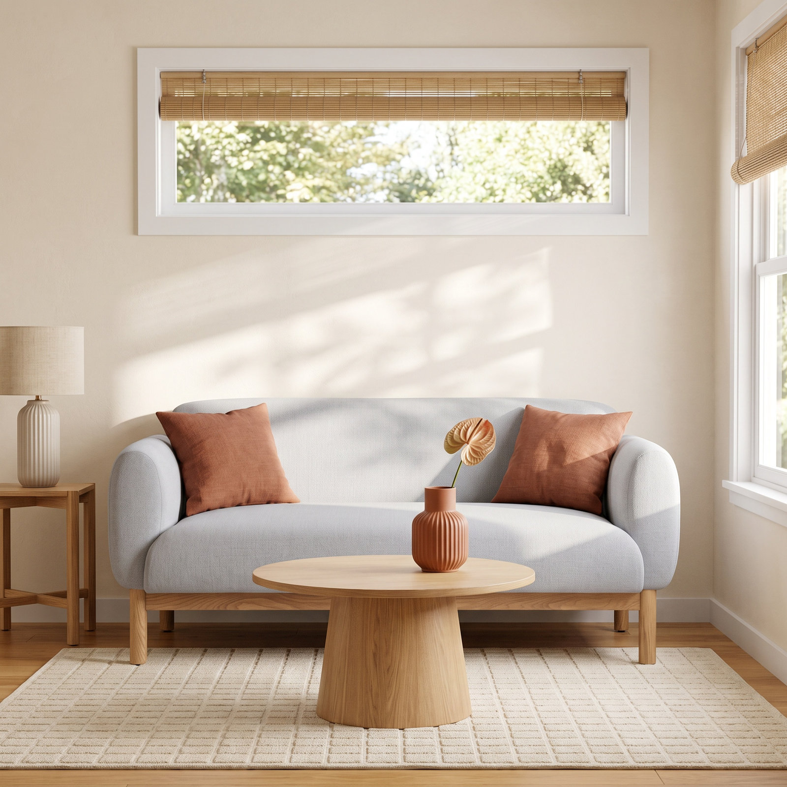 Mattia Sofa, 68" W, Metro Light Gray Linen Blend