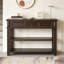 Console en bois de pin massif 48 po, table d'appoint moderne avec 3 tiroirs de rangement et 2 tablettes-921634123