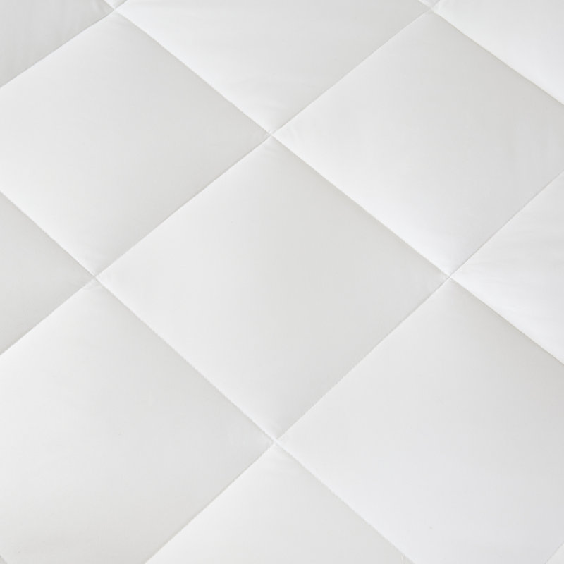 Luxurious White Cotton King Down Alternative Duvet with Diamond Quilting