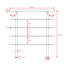 150 cm Handrail Bannisters