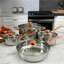 Batterie de cuisine en acier inoxydable 8 pièces Gibson Anston
