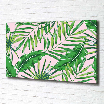 Tropical Leaves - Wrapped Canvas Print