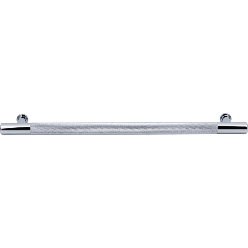 Beliza 12" Center to Center Knurled Appliance Pull, Polished Chrome