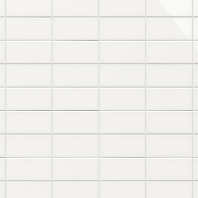 Remington 2.95 In. X 5.9 In. Polished Porcelain Brick Look Wall Tile (5.32 Sq. Ft. / Case), White