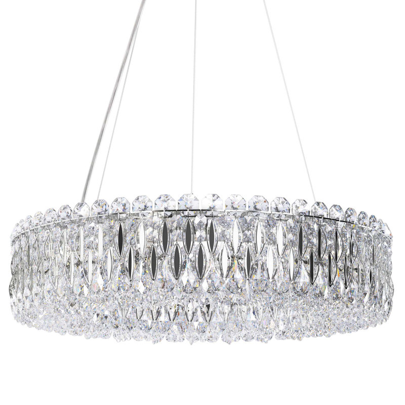 Sarella 12 - Light Chandelier, Swarovski, Stainless Steel