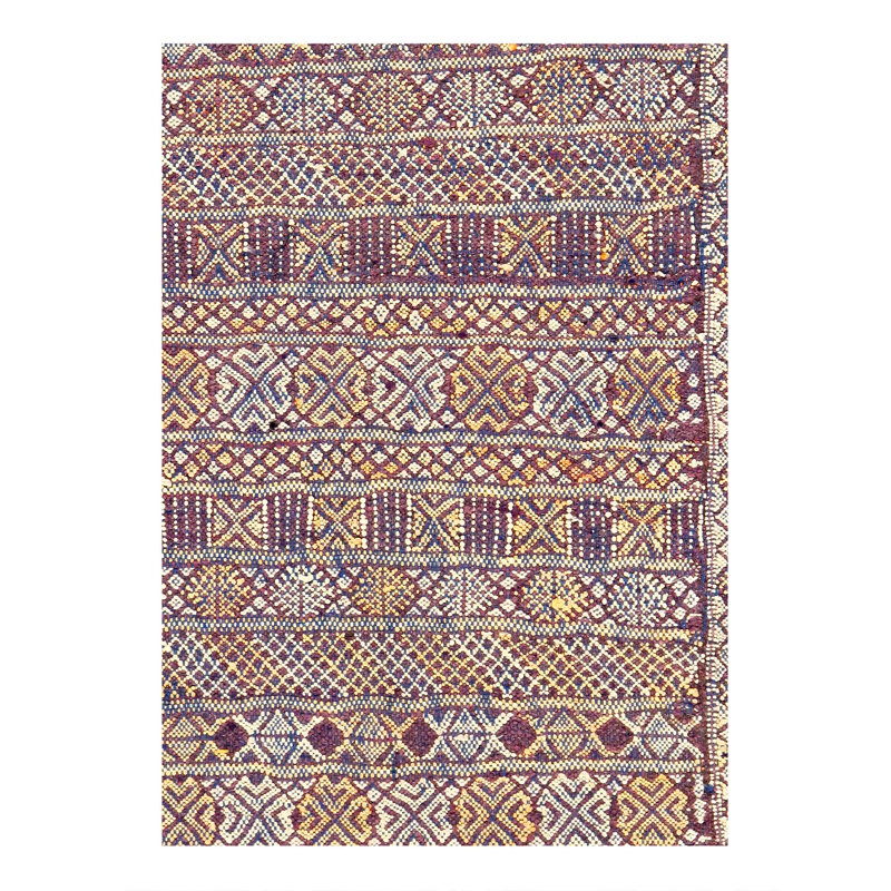Fine Hand Knotted Flat Weave Moroccan 2'11"X 14'