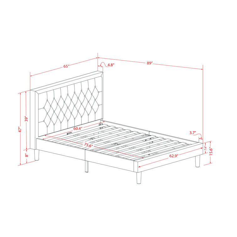 East West Furniture KD16Q-2GA08 - Juego de ropa de cama Queen de 3 piezas,  1 cama de plataforma de tela de lino color caqui oscuro acolchado y