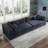 Upholstered Boneless Plush Corduroy Compression Sofa Sponge Cloud Sofa For Living Room & Lounge Areas-117494351