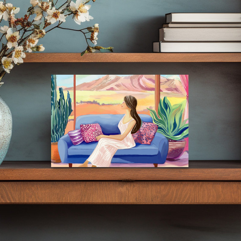 Contemporary Art Contemporary Rose Violet Wall Art, 30.48 cm H x 20.32 cm W