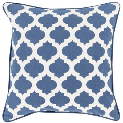  Cotton Down Feather Geometric Throw Pillow