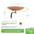 Polished Copper Birdbath with Wall Mount Bracket-1764696677
