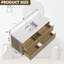 Meuble-lavabo mural flottant avec lavabo simple 48 po Melihcan