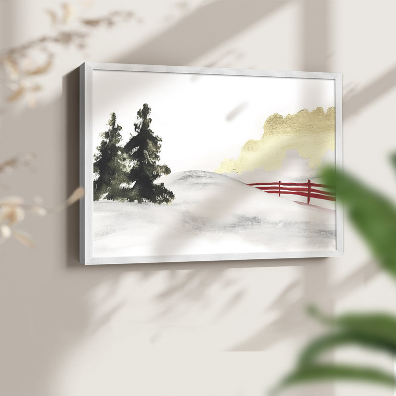 «Chirstmas Art» - Impression encadrée, H 8 po x l 10 po, Blanc