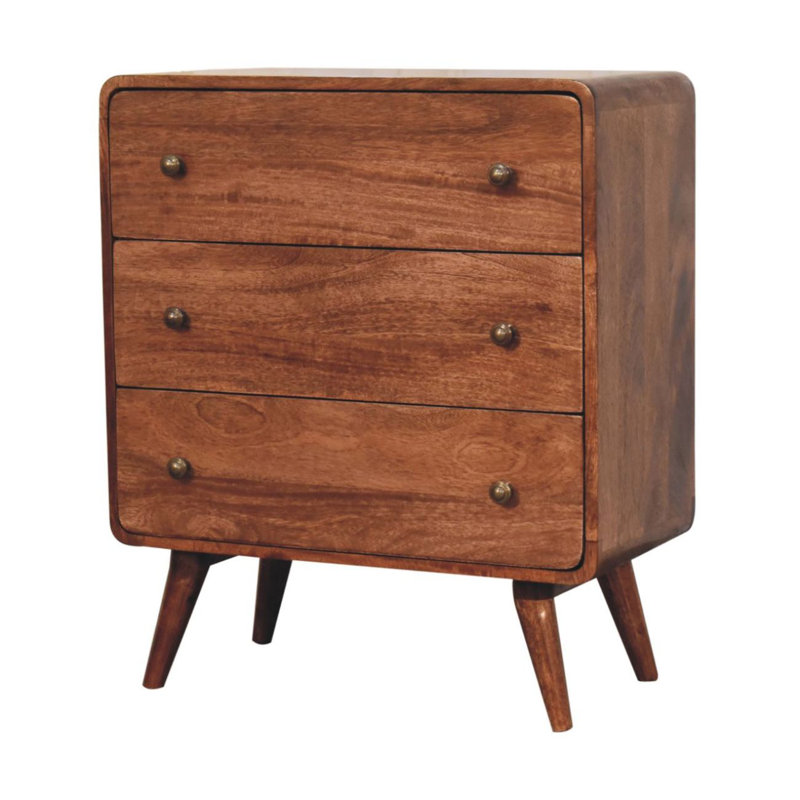Commode, commode courbée, Caramel