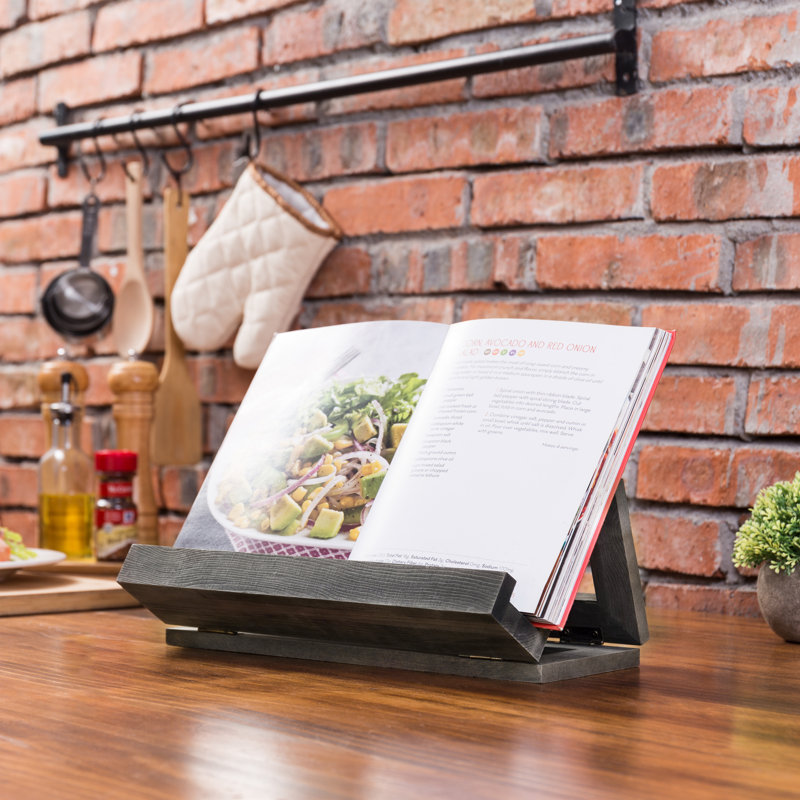 24 cm H Solid Wood Book Stand