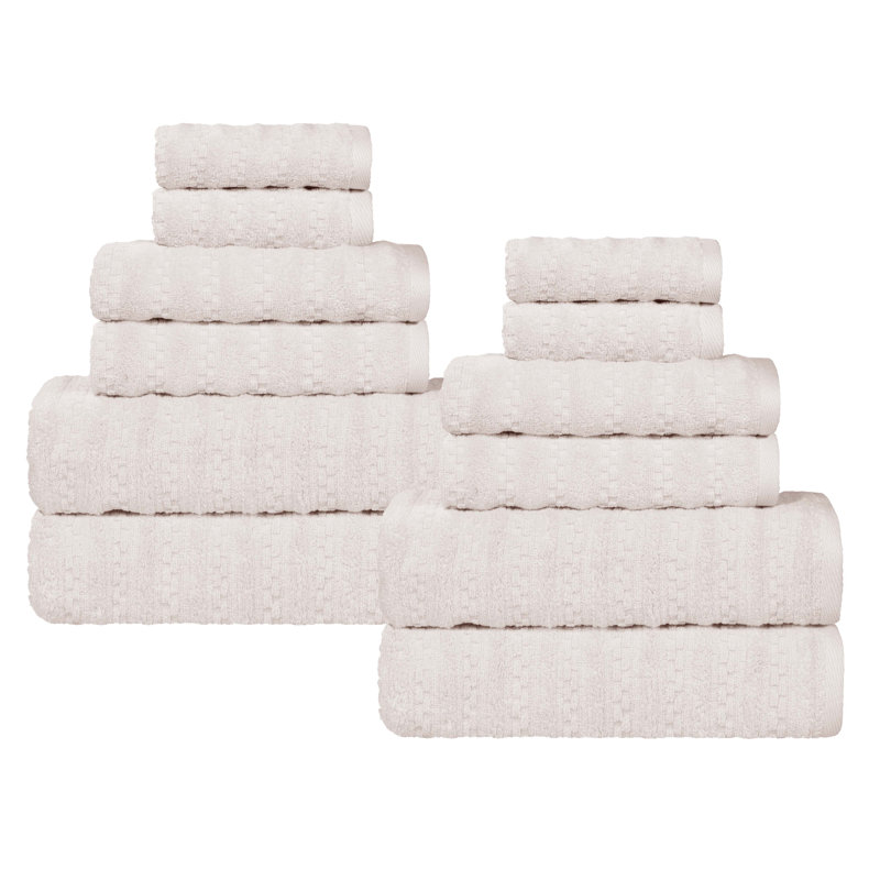 Ensemble de serviettes 12 pièces Zuma, Argent argent