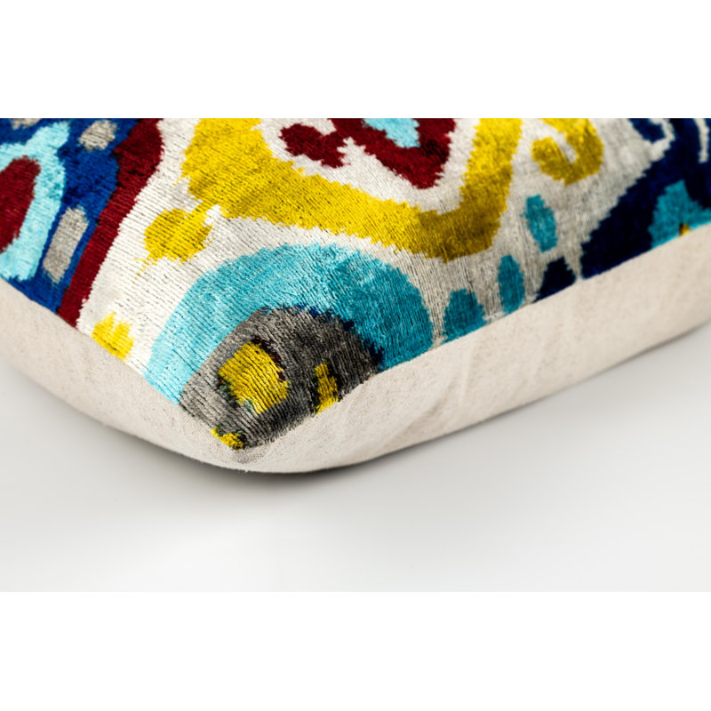 Coussin en velours de soie Canvello