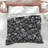 Black White Floral Illustration Comforter-128737170