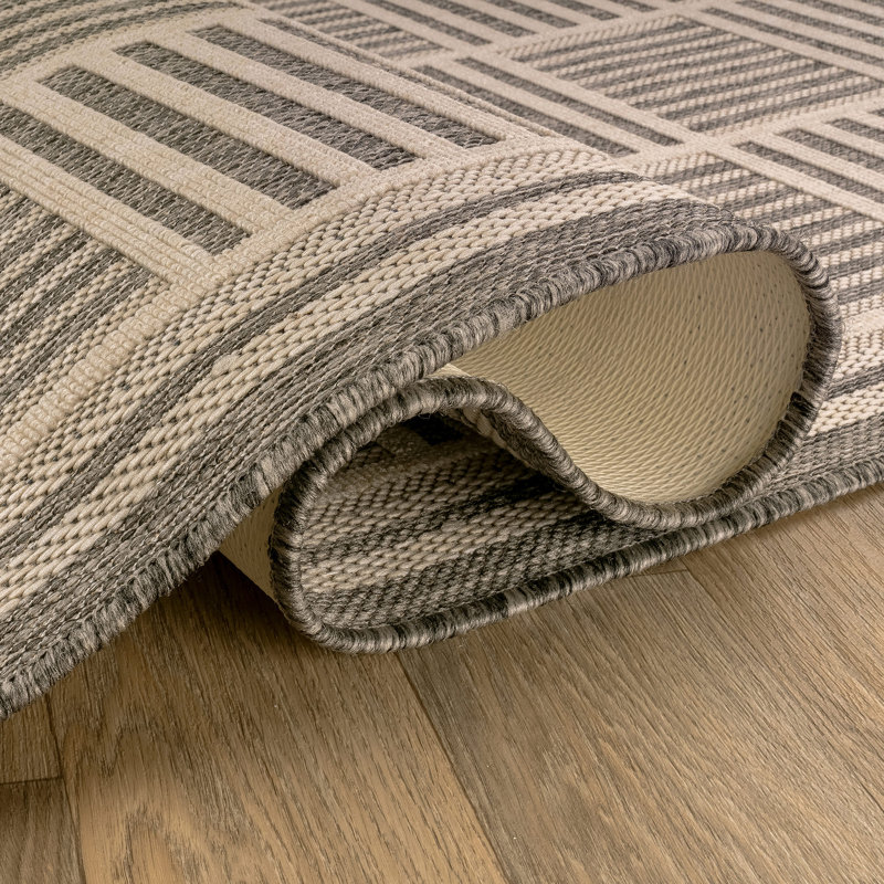 Tapis d'intérieur tissé à la machine Parquet, 2 pi x 6 pi