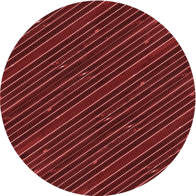 Striped Indoor Rug, Round 6'
