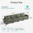 Colbey 157.5'' Upholstered Modular Cloud Sectional-1266527527-1244192803