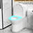 17" Compliant Toilet, 1.1/1.6 Dual Flush, Rimless Bowl, Soft Closing Seat, Gloss White, 12" Rough-In, Efficient Use Of Water Close Space Optimized