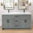 60 in. W x 21.5 in. D x 33.5 in. H Freestanding Bath Vanity Cabinet without Top Bathroom Base in Grey Unassembled-118136069