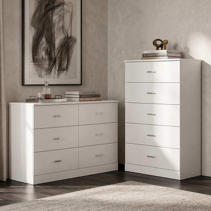 Allyannah 2 Pieces Bedroom Set, White